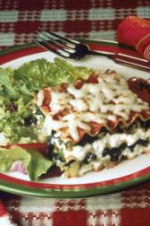 Lasagna in the crinkly American style